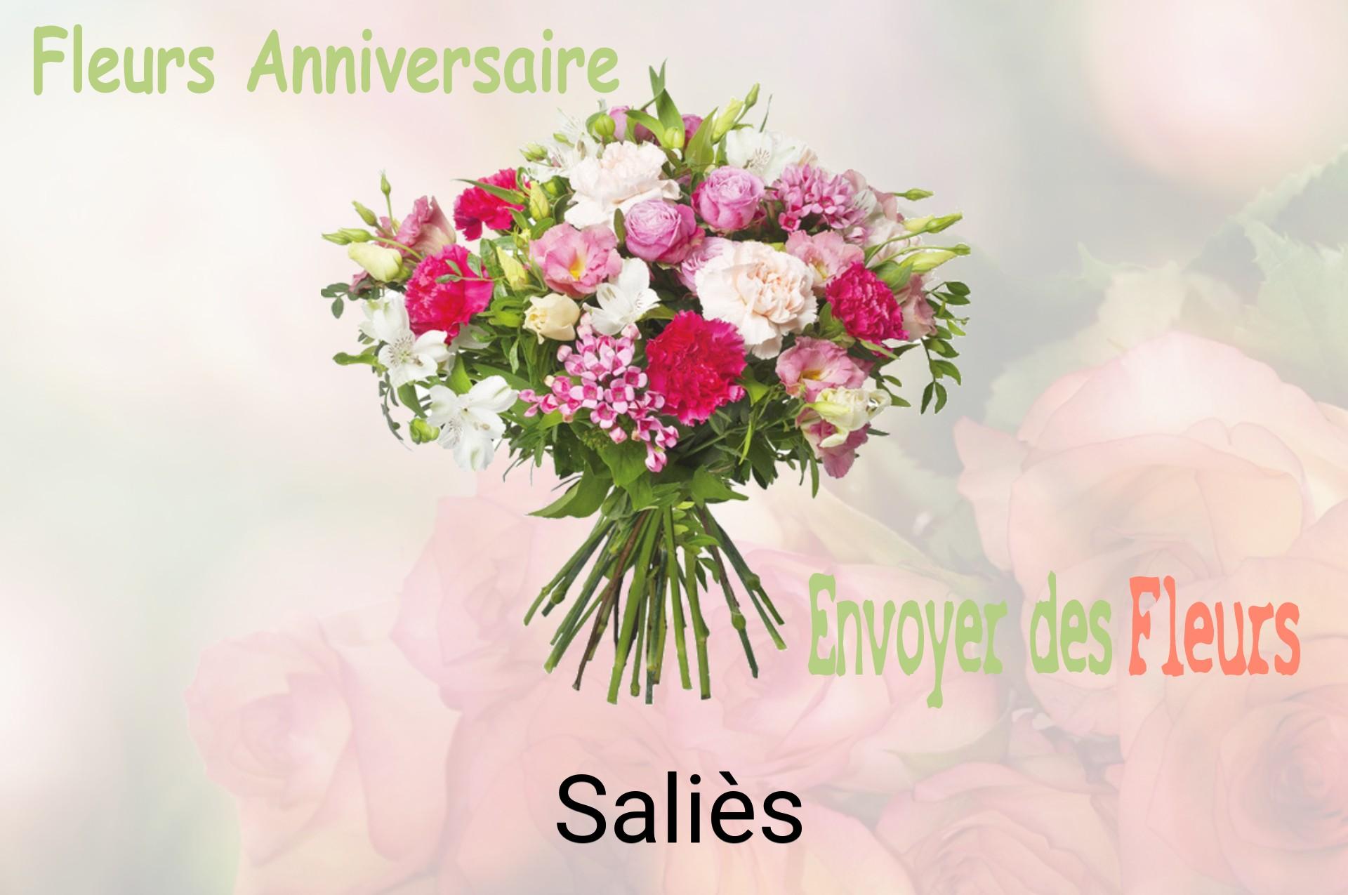 Bouquet de fleurs d’anniversaire livré à Saliès