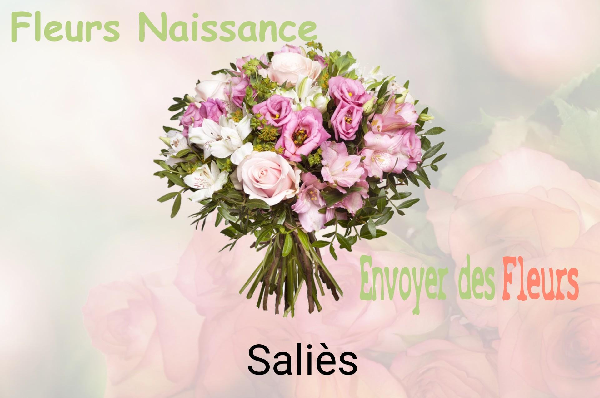 Bouquet de fleurs de naissance livré à Saliès
